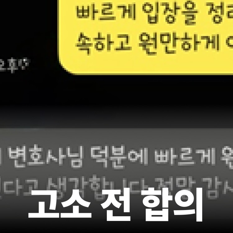 준강간 고소전합의 - 준강간변호사